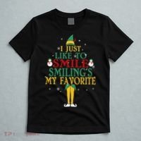 I Just Like To Smile Smilings My Favorite Christmas Elf T-Shirt thumb 5