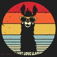 I Just Love Llamas Retro Style Llama Women's Sweatshirt thumb 2