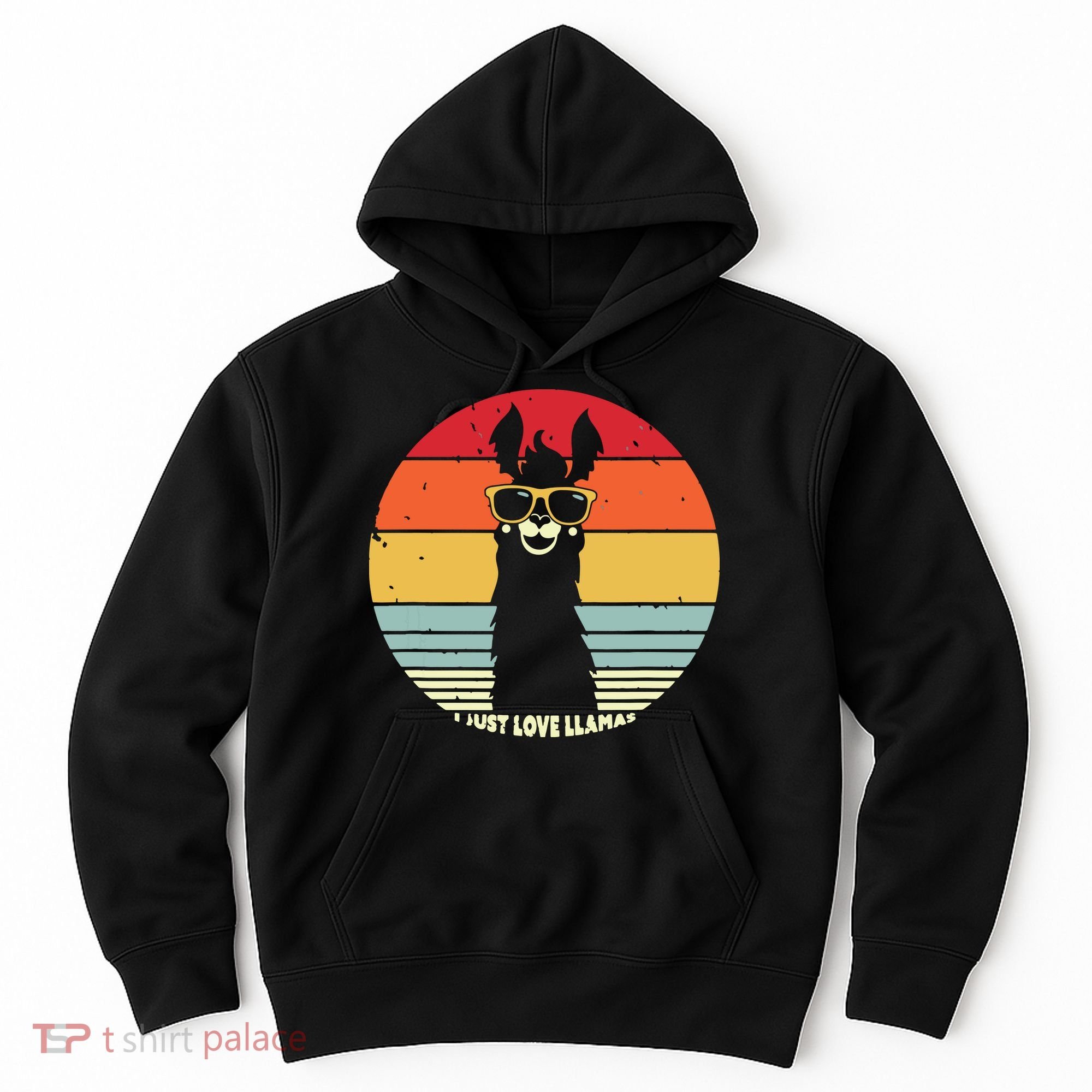 I Just Love Llamas Retro Style Llama Hoodie
