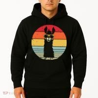 I Just Love Llamas Retro Style Llama Hoodie thumb 2