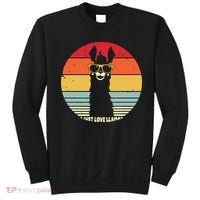 I Just Love Llamas Retro Style Llama Sweatshirt thumb 0
