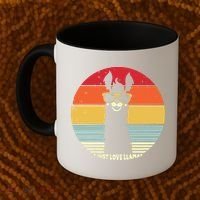 I Just Love Llamas Retro Style Llama Coffee Mug thumb 2