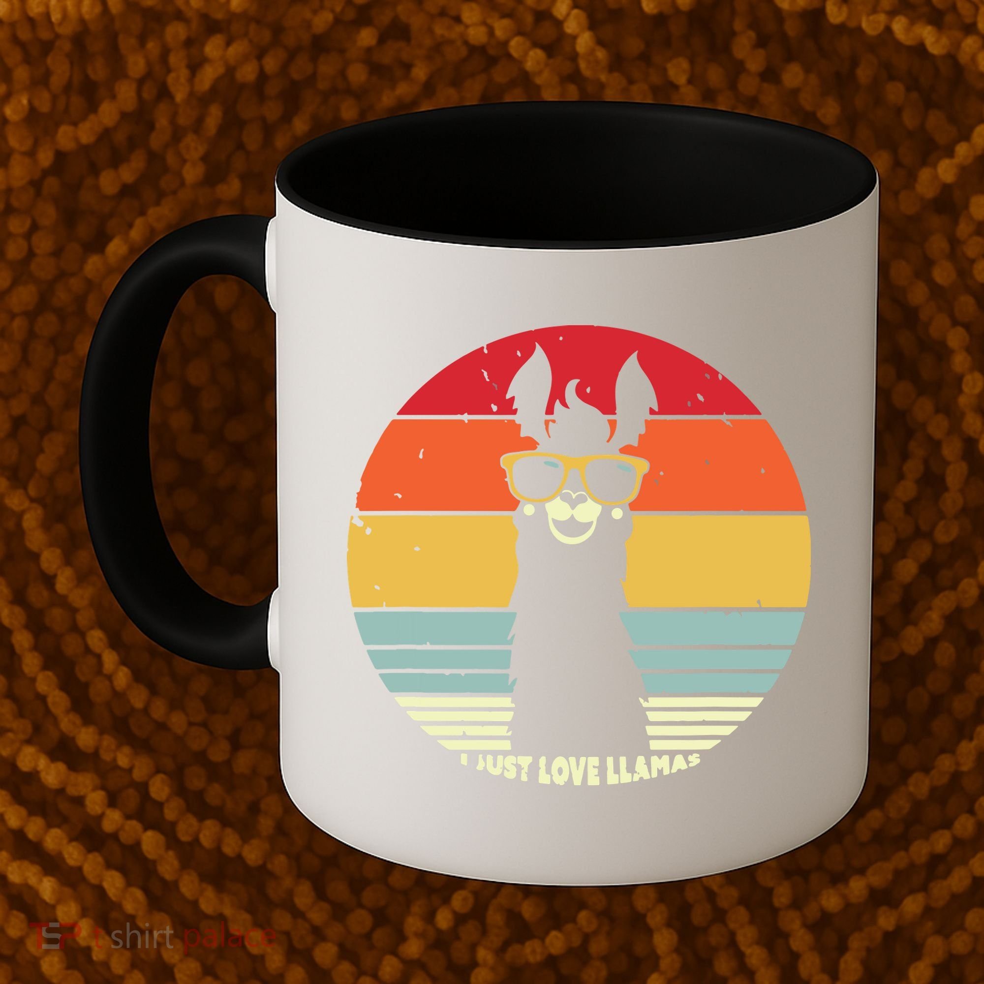 I Just Love Llamas Retro Style Llama Coffee Mug