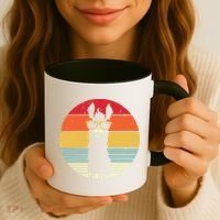 I Just Love Llamas Retro Style Llama Coffee Mug thumb 3