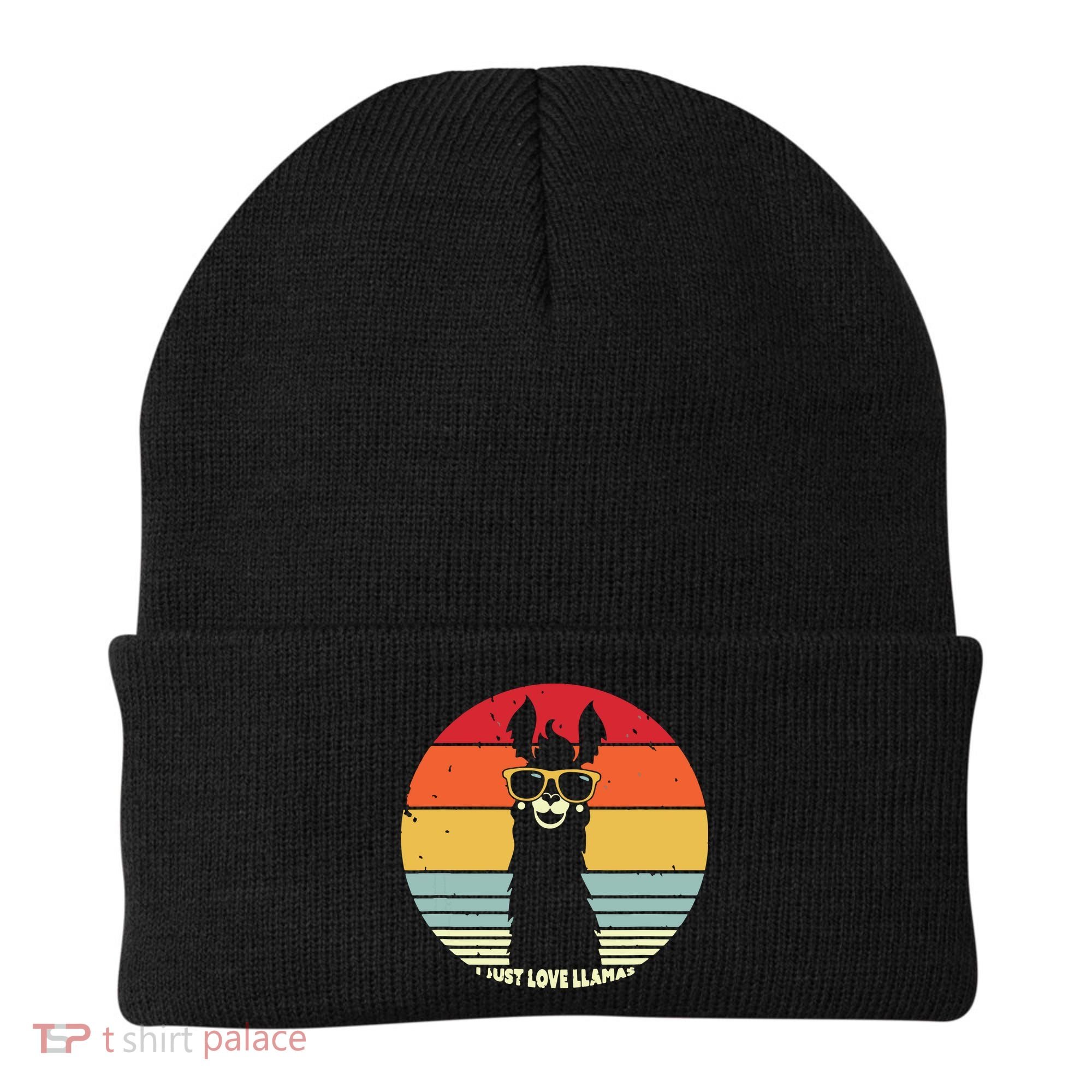 I Just Love Llamas Retro Style Llama Beanie