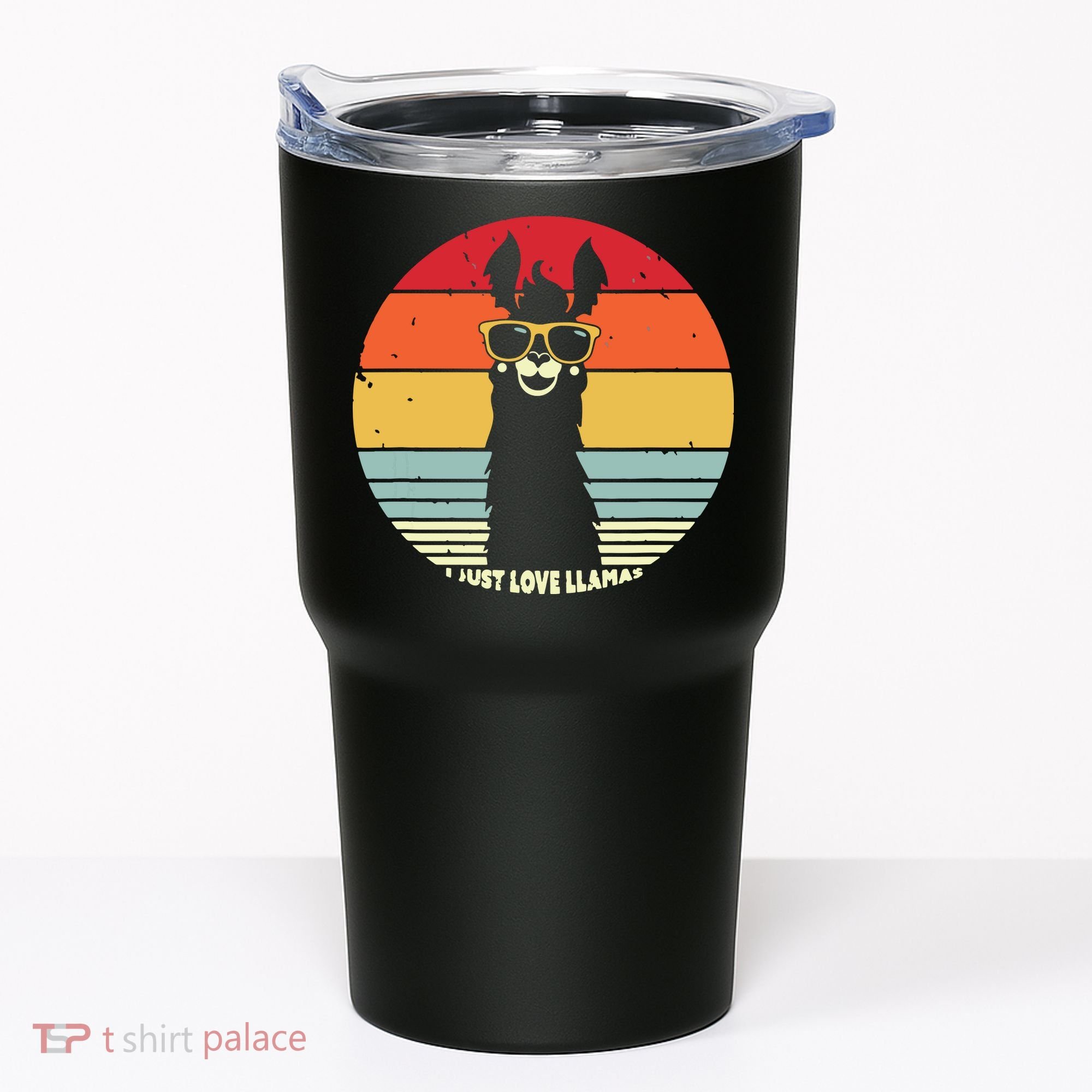 I Just Love Llamas Retro Style Llama Tumbler