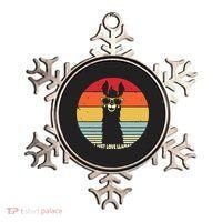 I Just Love Llamas Retro Style Llama Ornament thumb 0