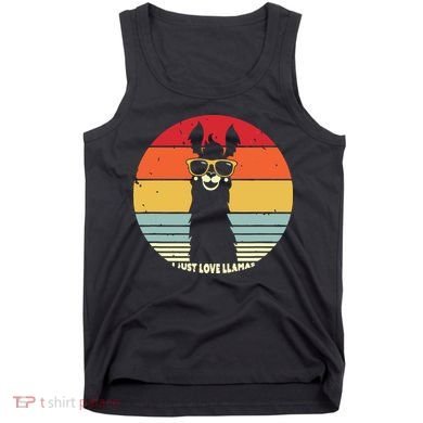I Just Love Llamas Retro Style Llama Tank Top
