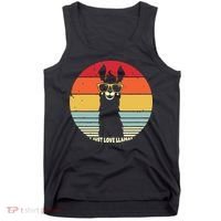 I Just Love Llamas Retro Style Llama Tank Top thumb 0