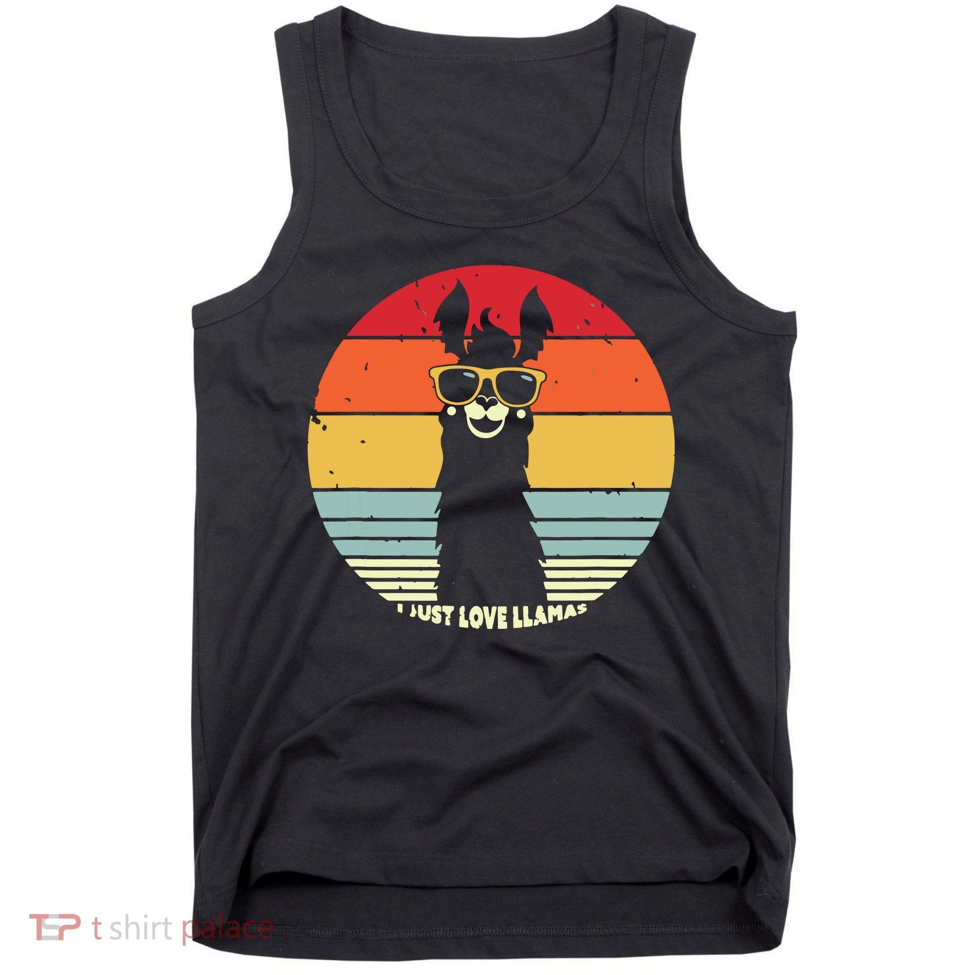 I Just Love Llamas Retro Style Llama Tank Top