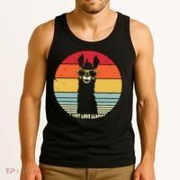 I Just Love Llamas Retro Style Llama Tank Top thumb 3