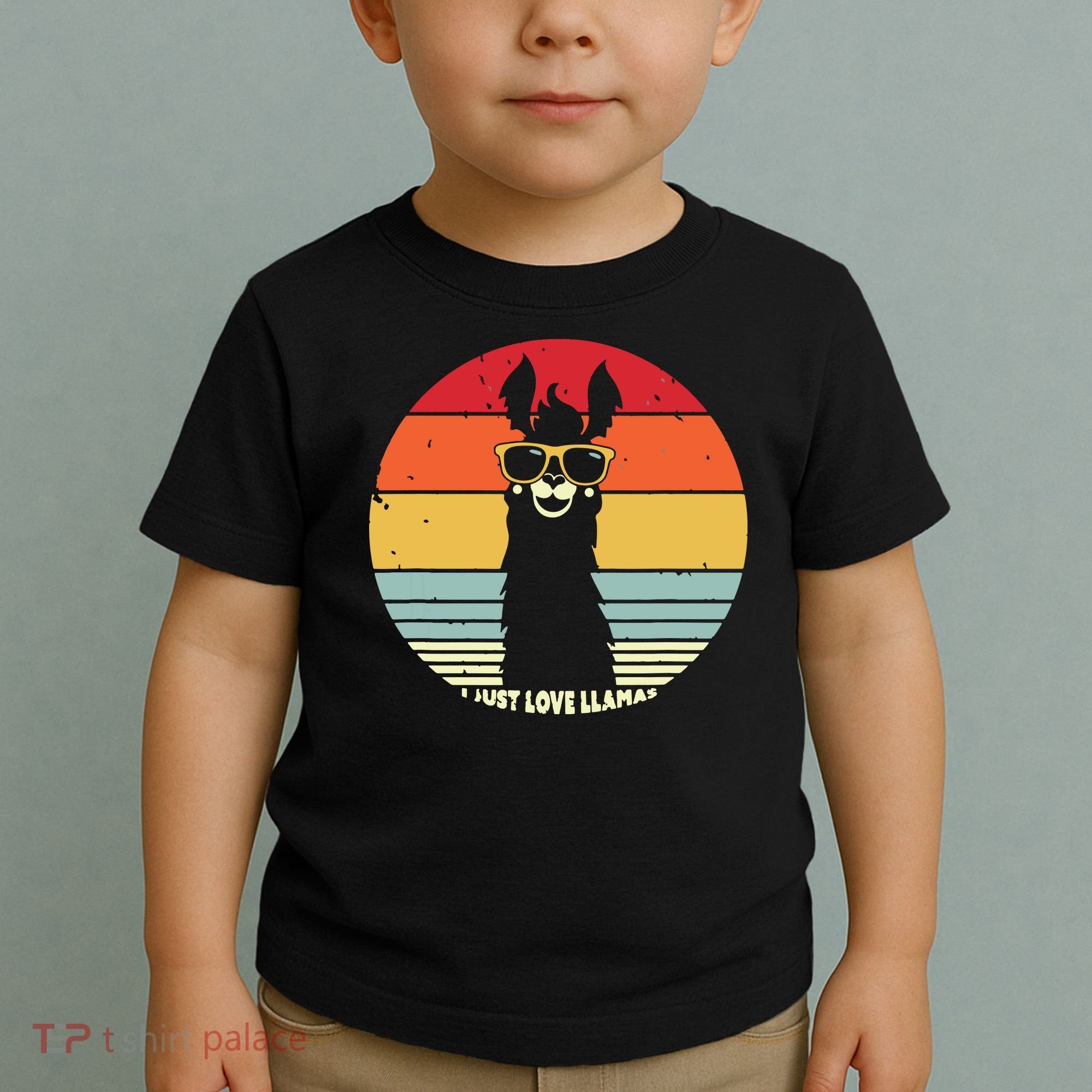 I Just Love Llamas Retro Style Llama Toddler T-Shirt