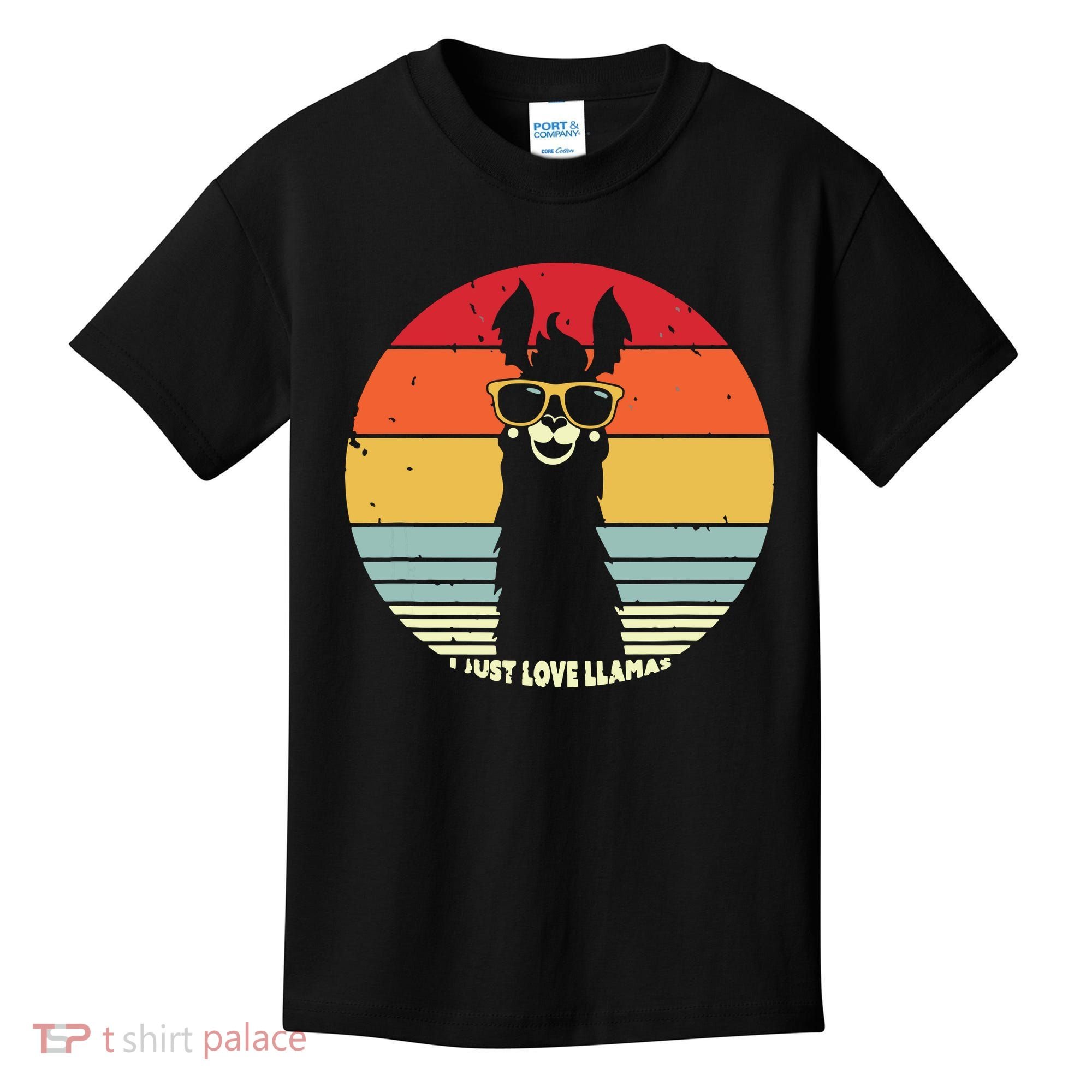 I Just Love Llamas Retro Style Llama Kids T-Shirt