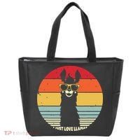 I Just Love Llamas Retro Style Llama Tote Bag thumb 0