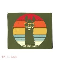I Just Love Llamas Retro Style Llama Mousepad thumb 0