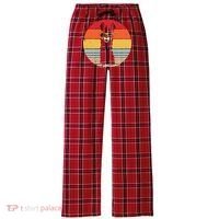 I Just Love Llamas Retro Style Llama Women's Flannel Plaid Pajama Pants thumb 0