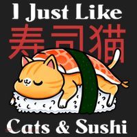 I Just Like Cats And Sushi Beanie thumb 2