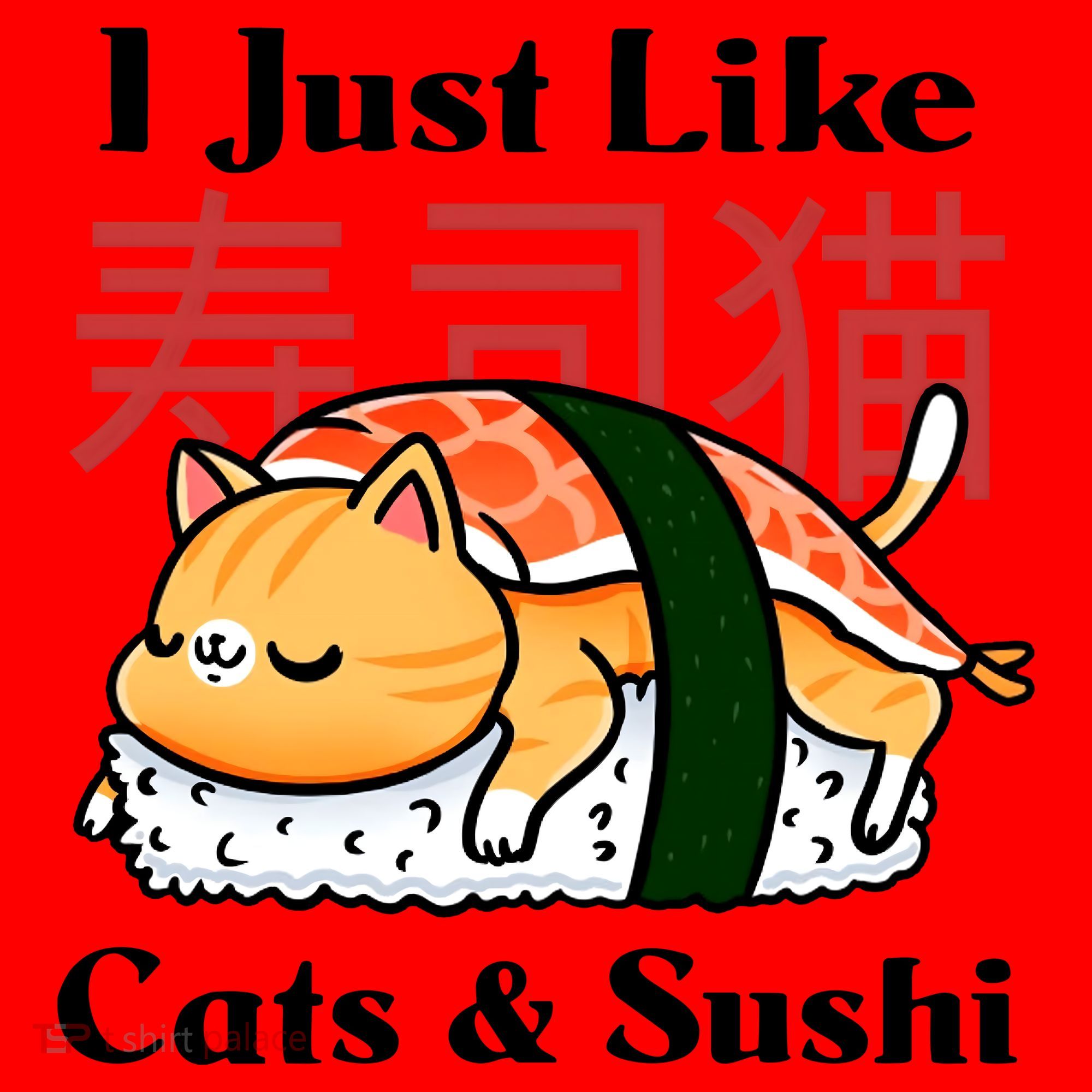 I Just Like Cats And Sushi Santa Hat