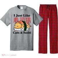 I Just Like Cats And Sushi Pajama Set thumb 0