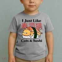 I Just Like Cats And Sushi Toddler T-Shirt thumb 2
