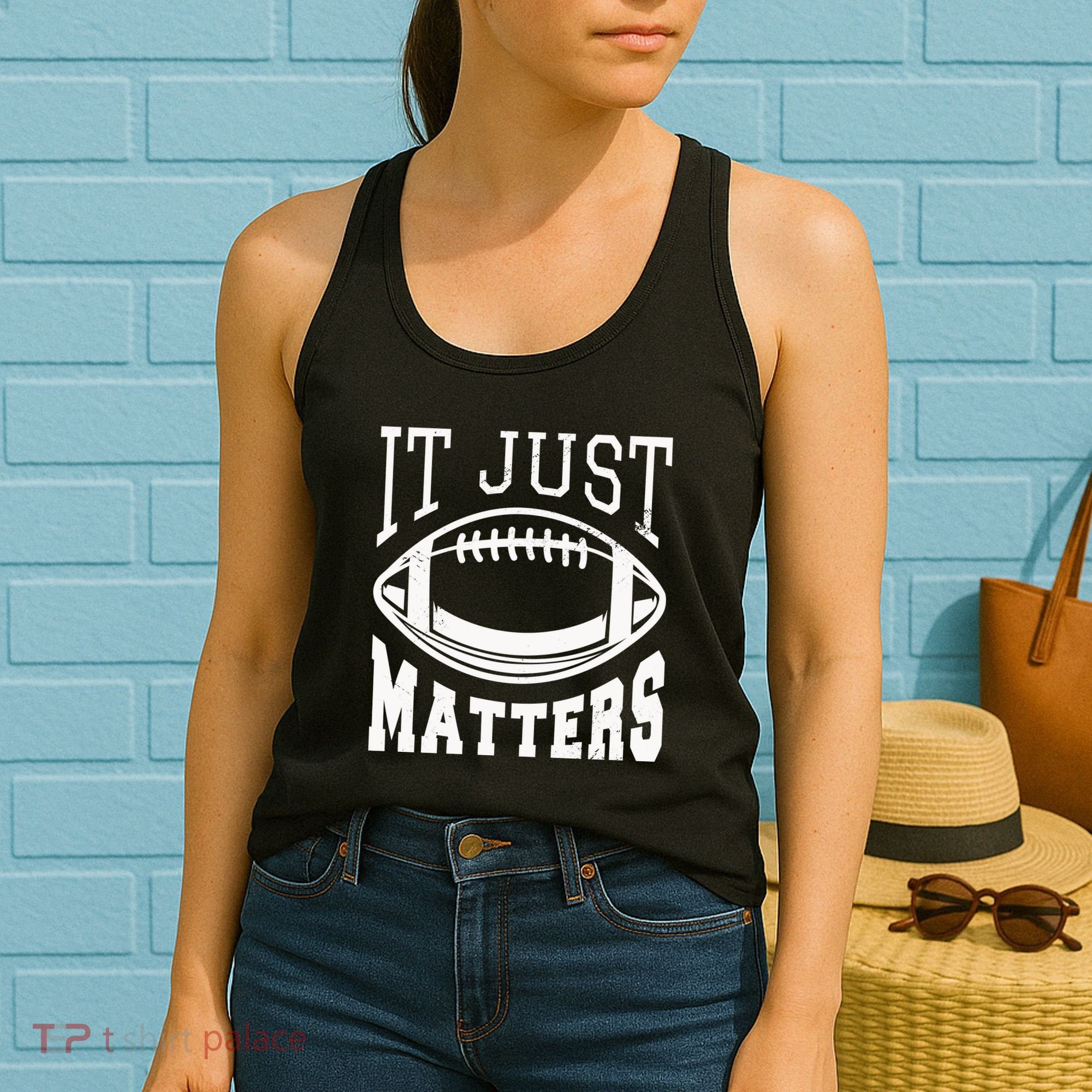 It Just Matters Football Women's Tank Top