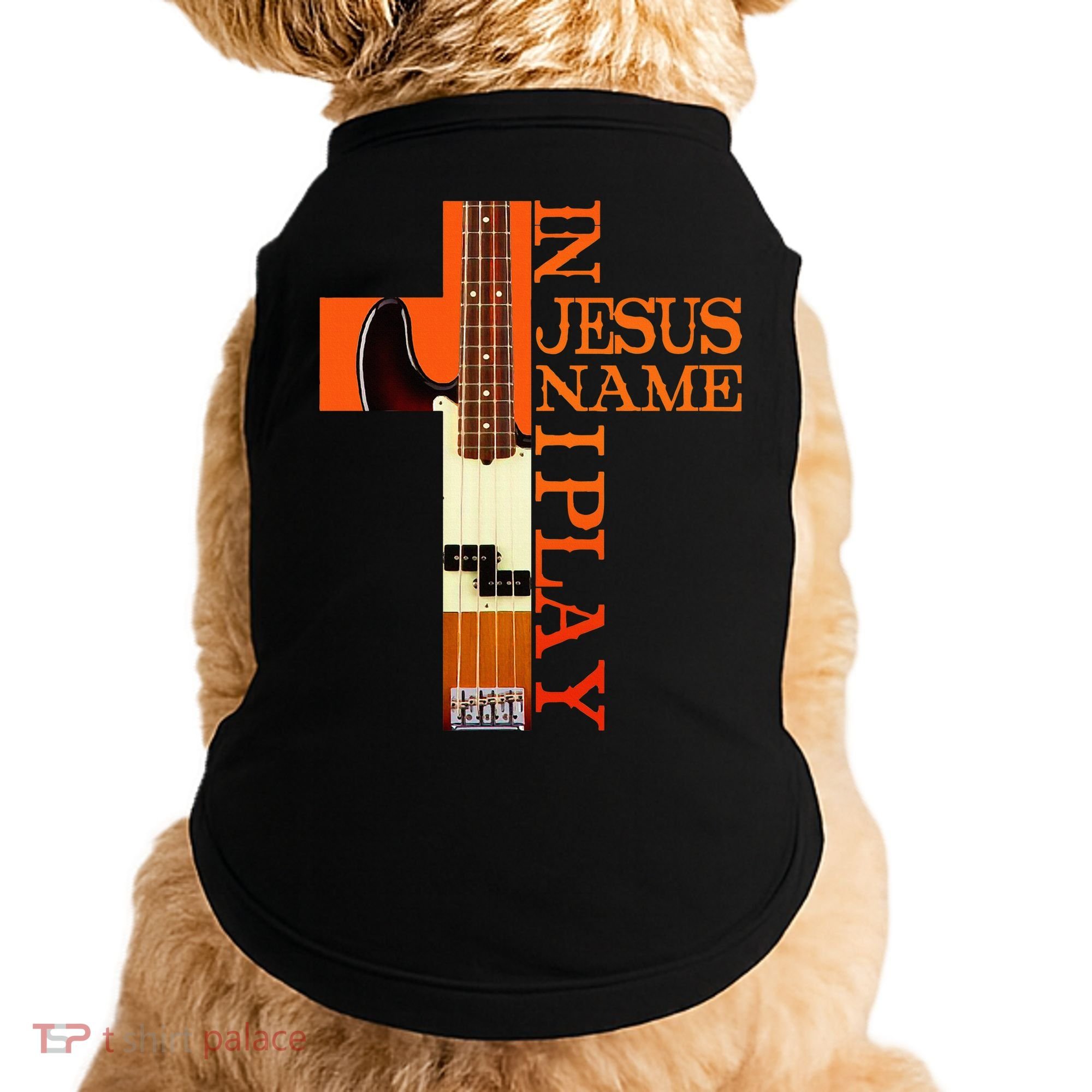 In Jesus Name I Play Bass Doggie Tank