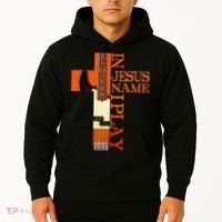In Jesus Name I Play Bass Hoodie thumb 2