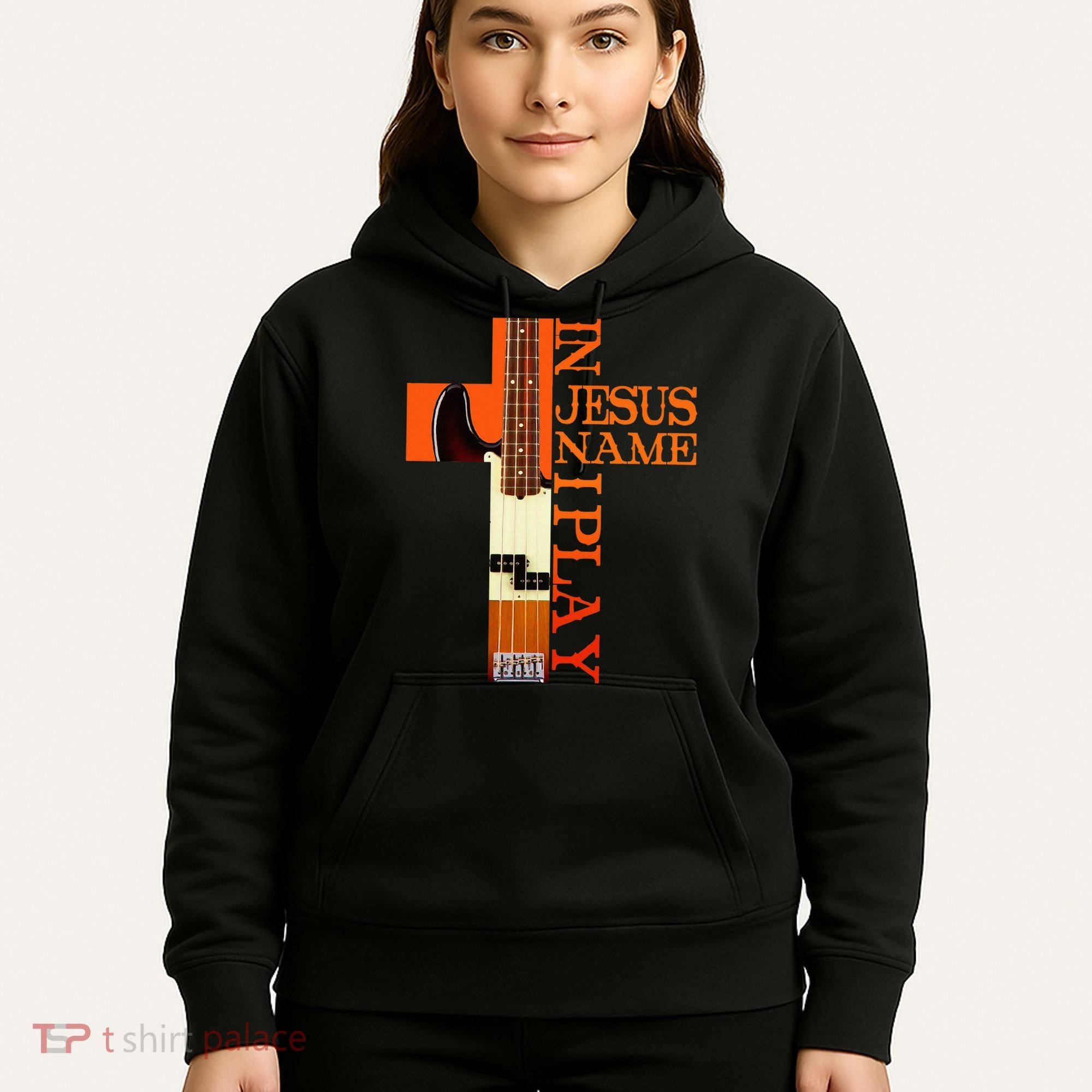 In Jesus Name I Play Bass Hoodie
