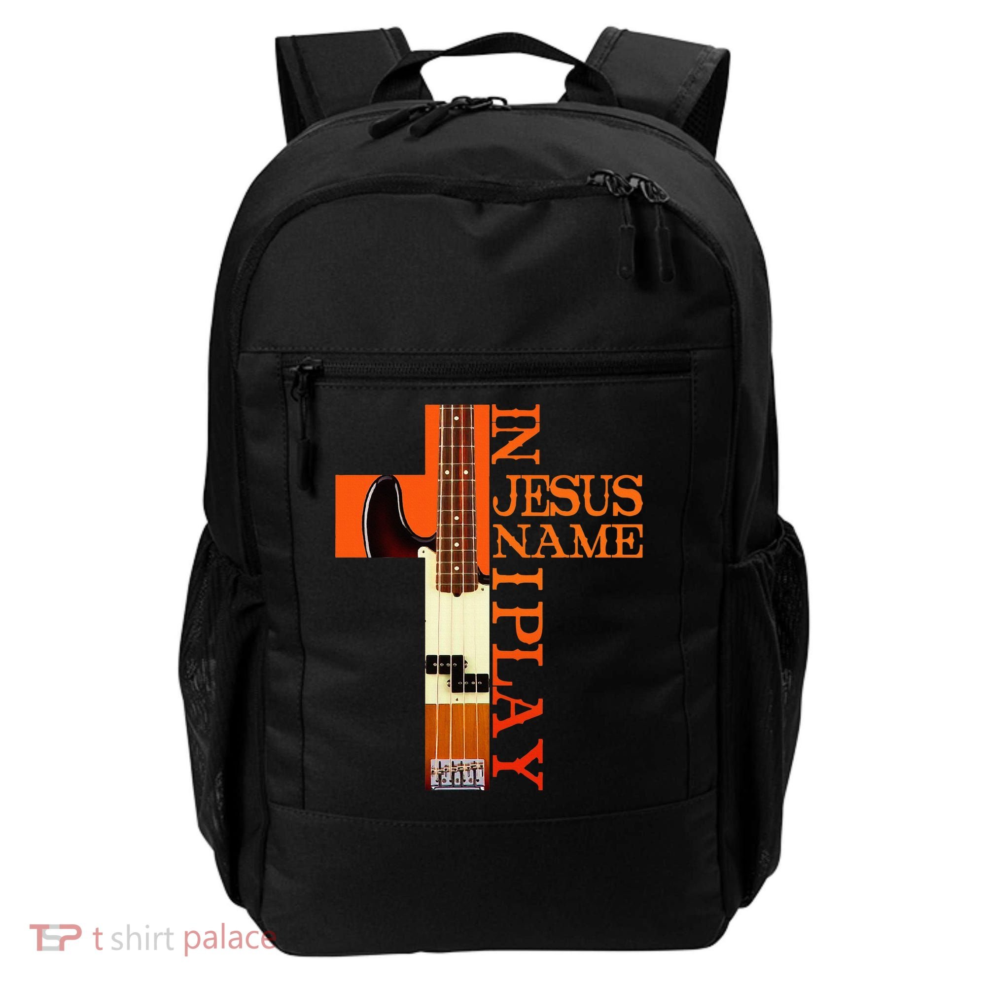 In Jesus Name I Play Bass Backpack