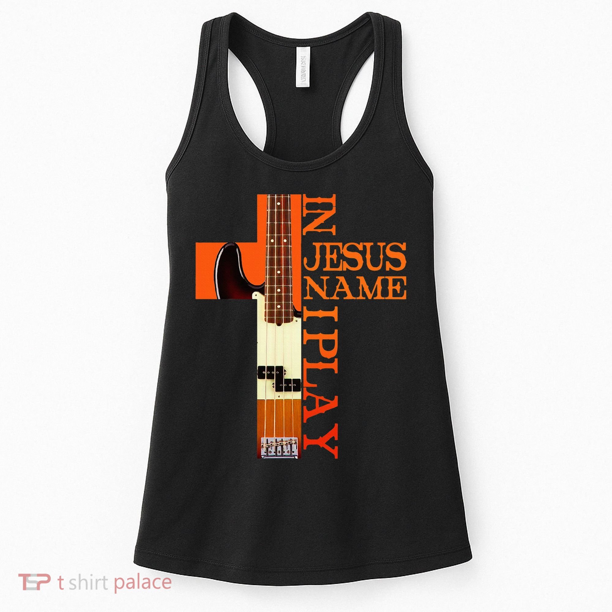 In Jesus Name I Play Bass Women's Tank Top
