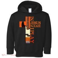 In Jesus Name I Play Bass Toddler Hoodie thumb 0