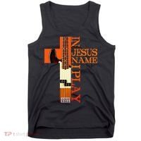 In Jesus Name I Play Bass Tank Top thumb 0