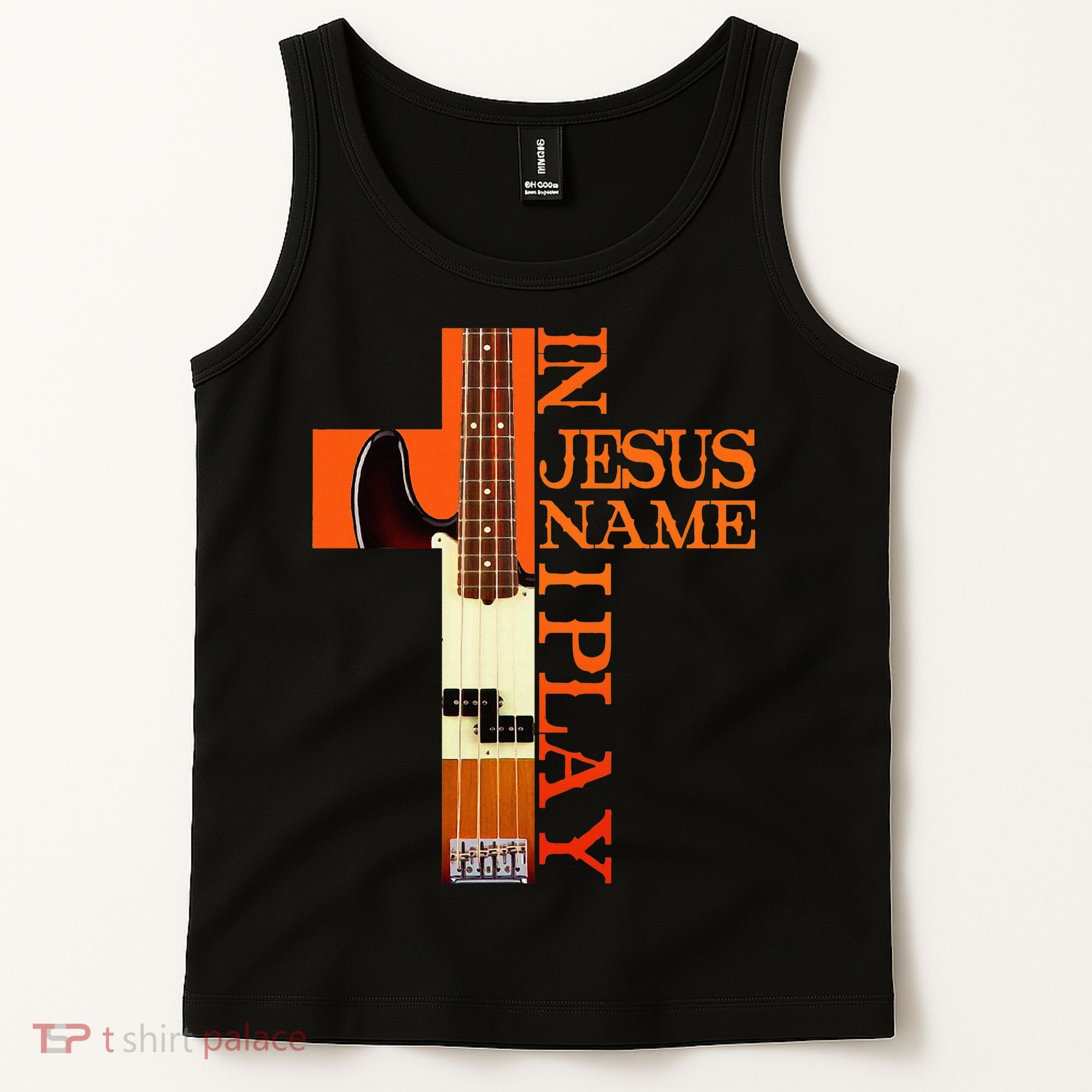 In Jesus Name I Play Bass Tank Top