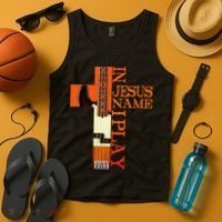 In Jesus Name I Play Bass Tank Top thumb 4