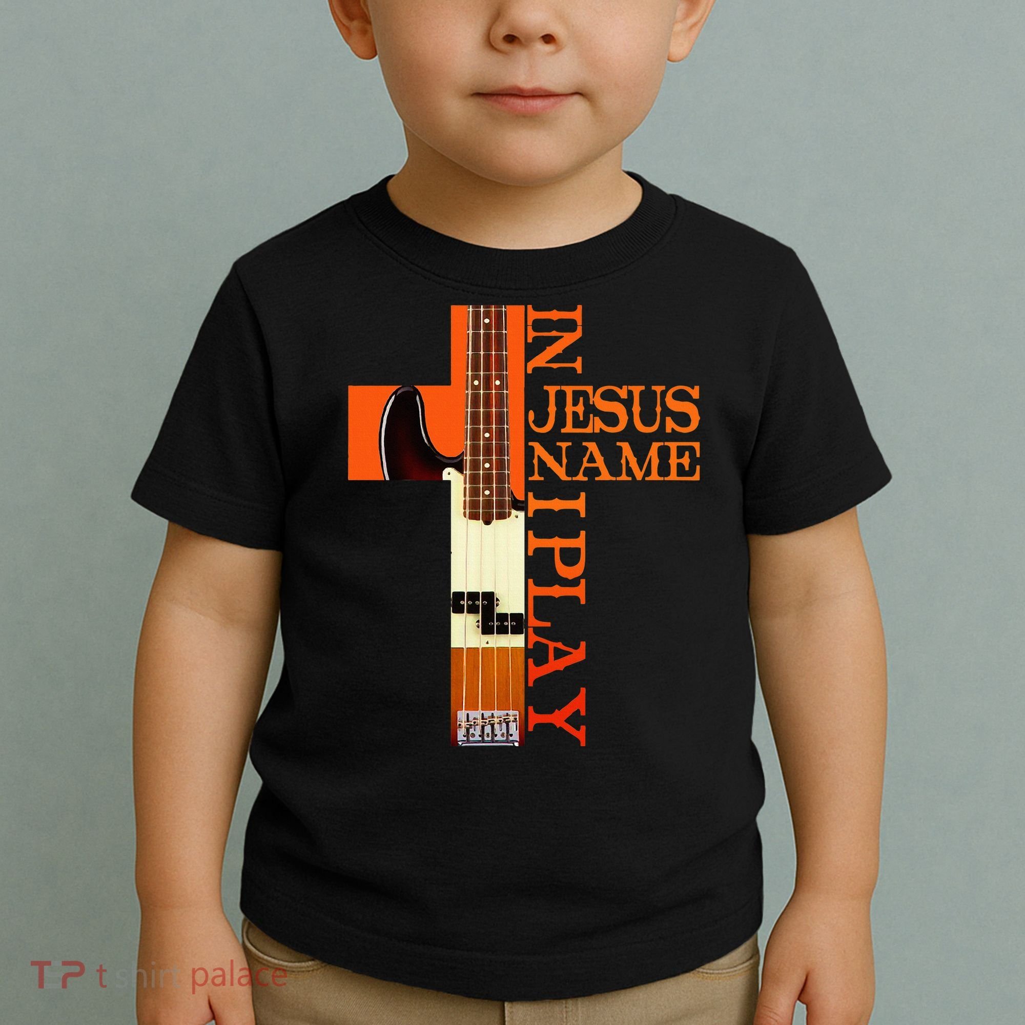 In Jesus Name I Play Bass Toddler T-Shirt