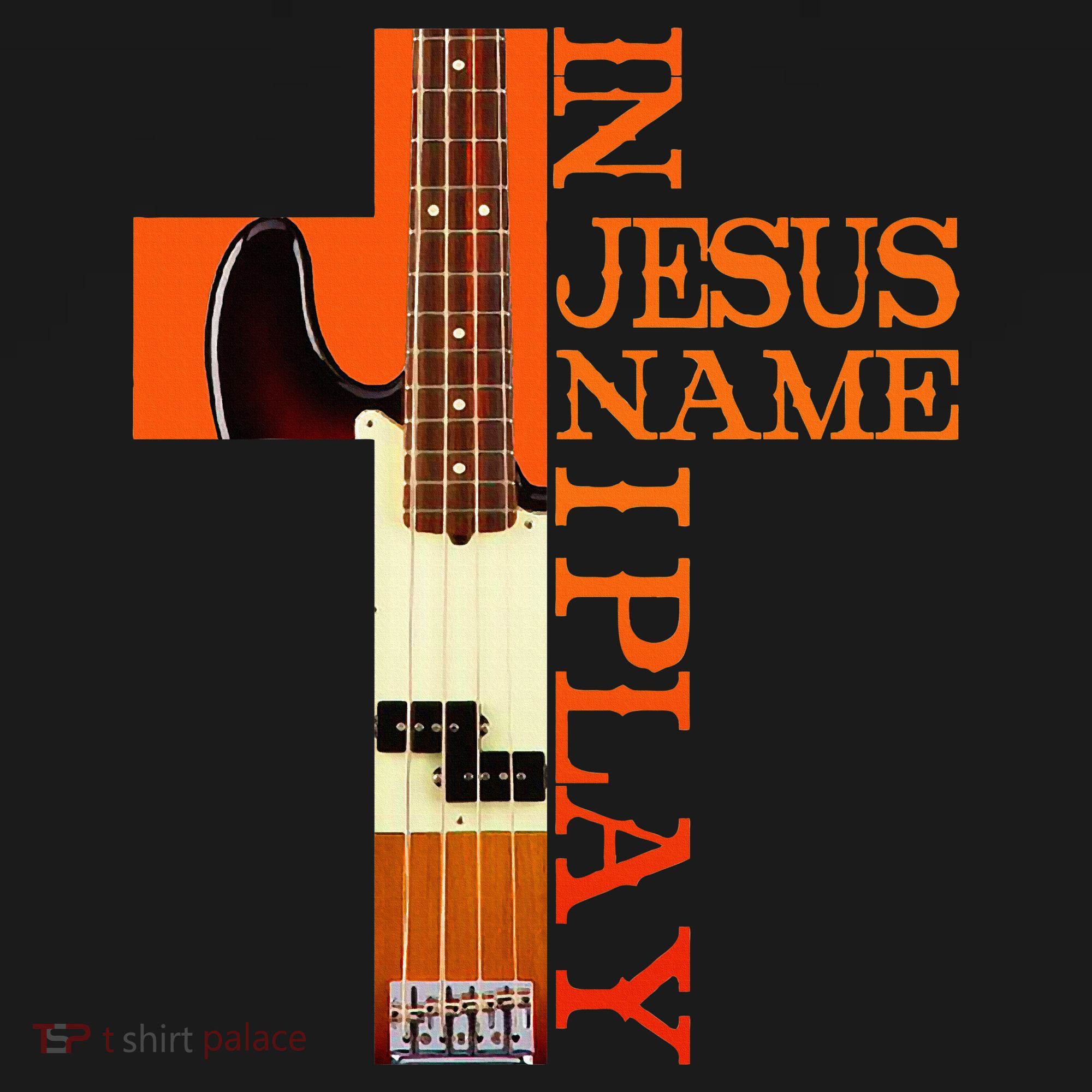 In Jesus Name I Play Bass Kids Sweatshirt