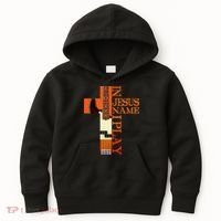 In Jesus Name I Play Bass Kids Hoodie thumb 0