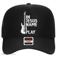 In Jesus Name I Play Guitar Christian Gift Guitar Lover Hat thumb 0