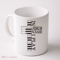In Jesus Name I Play Christian Pianist Piano Lover Coffee Mug thumb 0