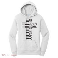 In Jesus Name I Play Christian Pianist Piano Lover Women's Hoodie thumb 0