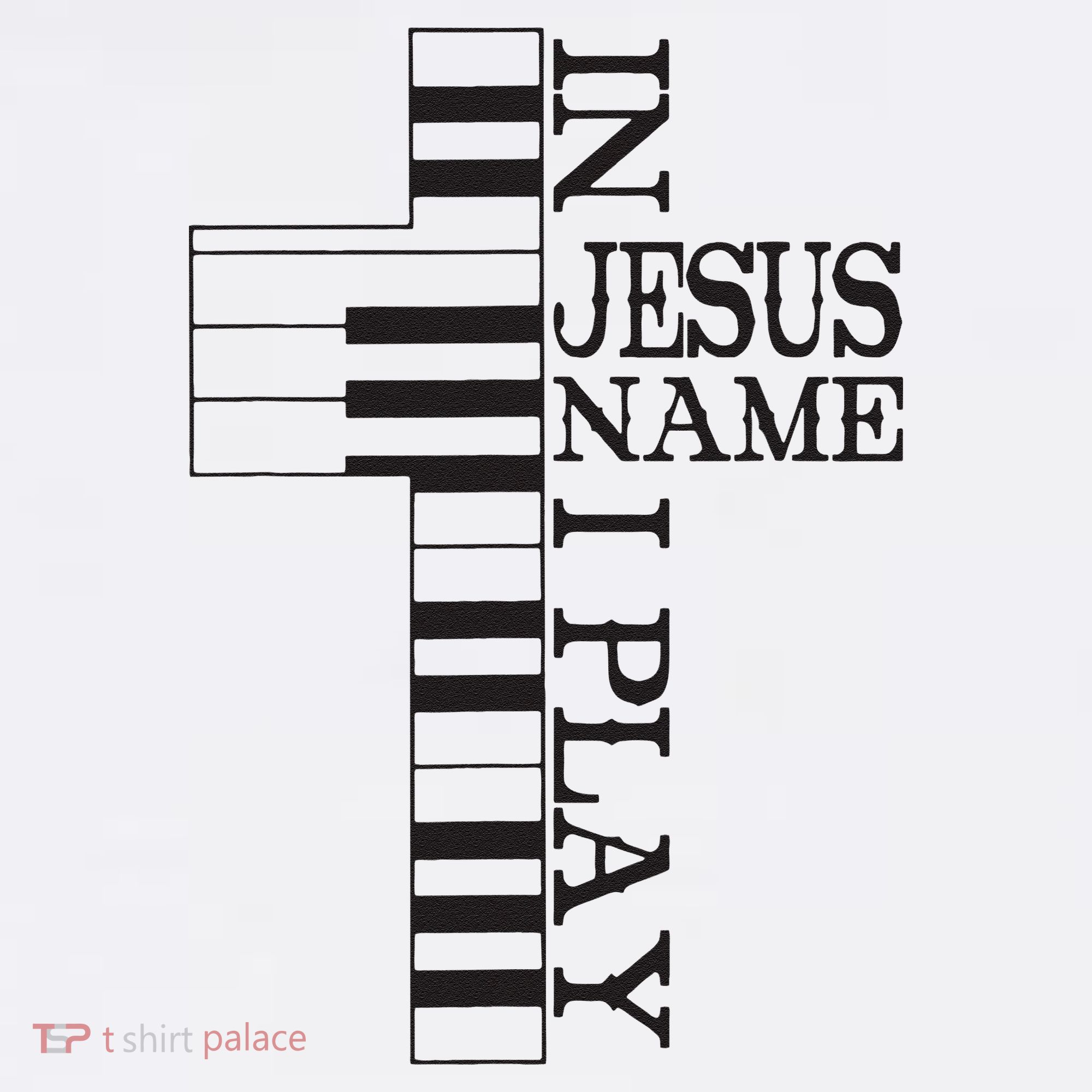 In Jesus Name I Play Christian Pianist Piano Lover Kids Sweatshirt