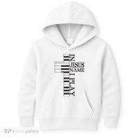 In Jesus Name I Play Christian Pianist Piano Lover Kids Hoodie thumb 0