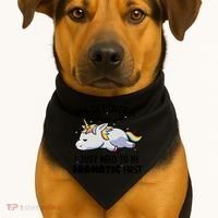 I Just Need To Be Dramatic Lazy Unicorn USA-Made Doggie Bandana thumb 1