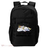 I Just Need To Be Dramatic Lazy Unicorn Backpack thumb 0