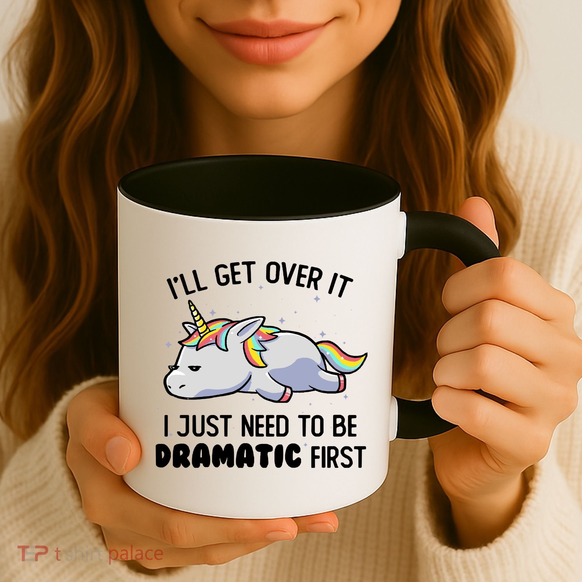 I Just Need To Be Dramatic Lazy Unicorn Coffee Mug
