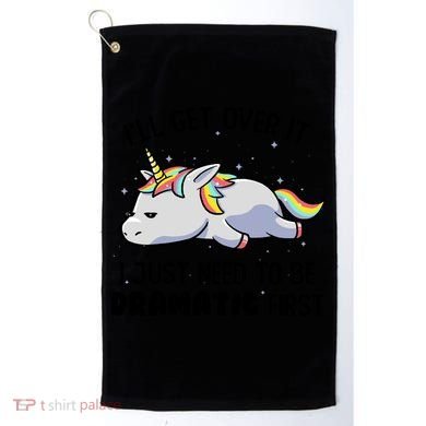 I Just Need To Be Dramatic Lazy Unicorn Golf Towel