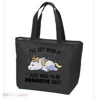 I Just Need To Be Dramatic Lazy Unicorn Tote Bag thumb 3