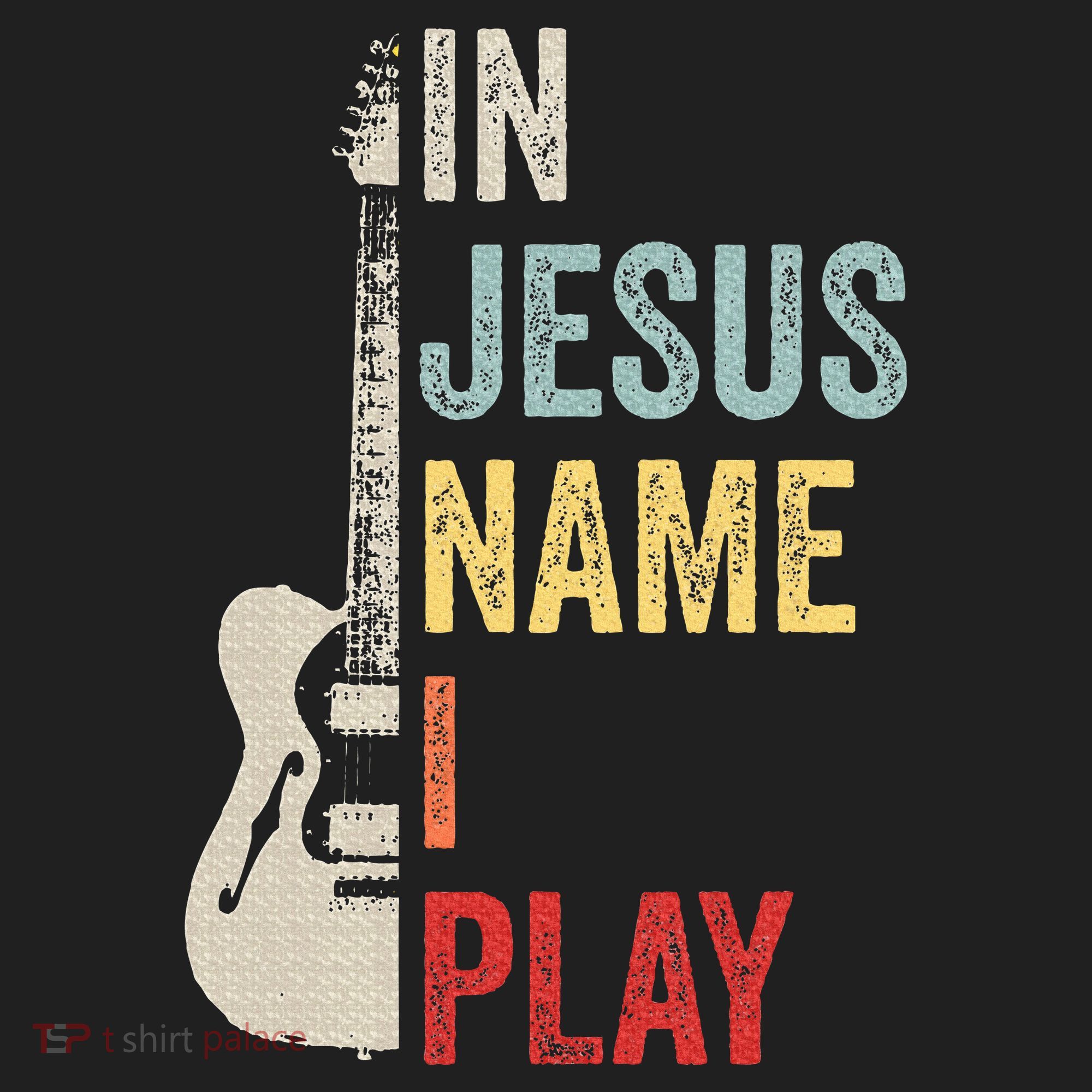 In Jesus Name I Play Guitar Christian Band Guitar Hat