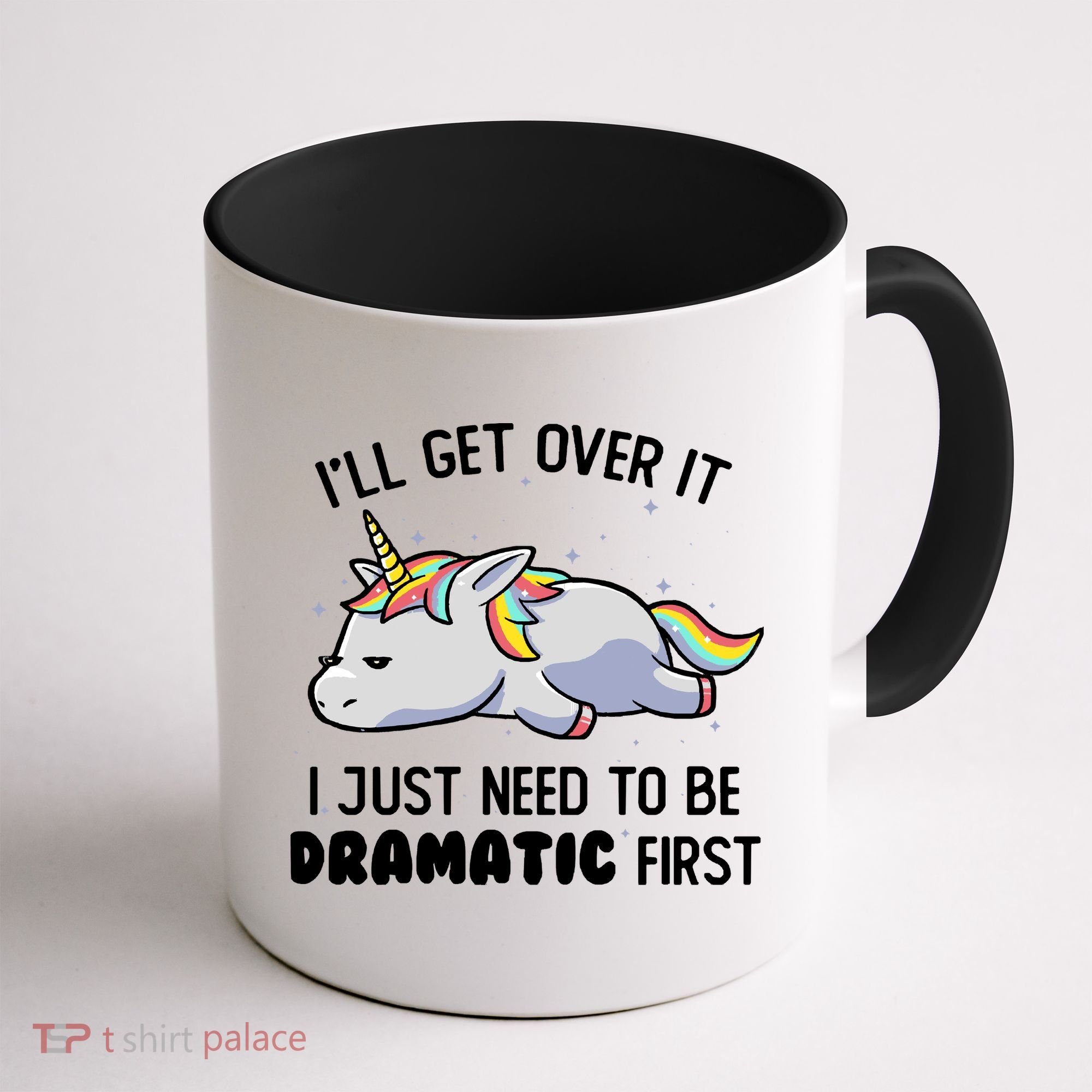 I Just Need To Be Dramatic Lazy Unicorn Gift Coffee Mug