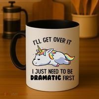I Just Need To Be Dramatic Lazy Unicorn Gift Coffee Mug thumb 4